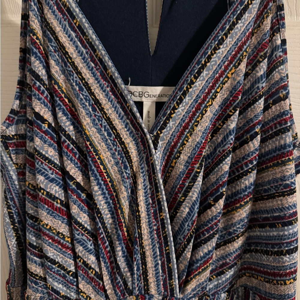 Like New | Bcbgeneration L Striped Multicolor Dre… - image 3